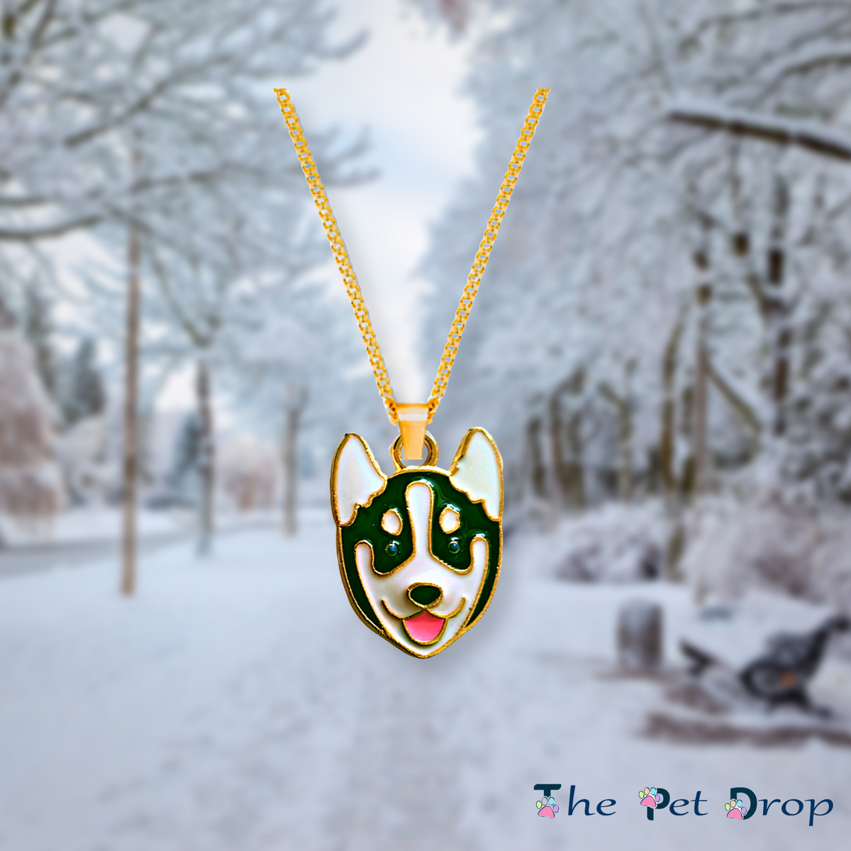 Handsome Husky Necklace The Pet Drop