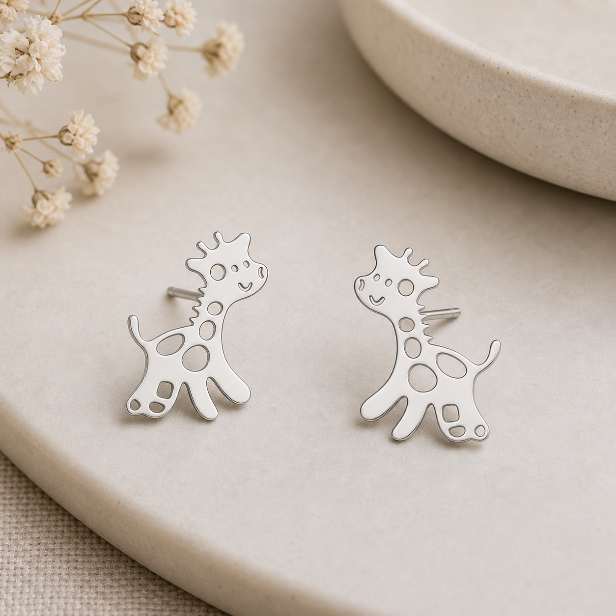 Happy Giraffe Earrings - The Pet Drop