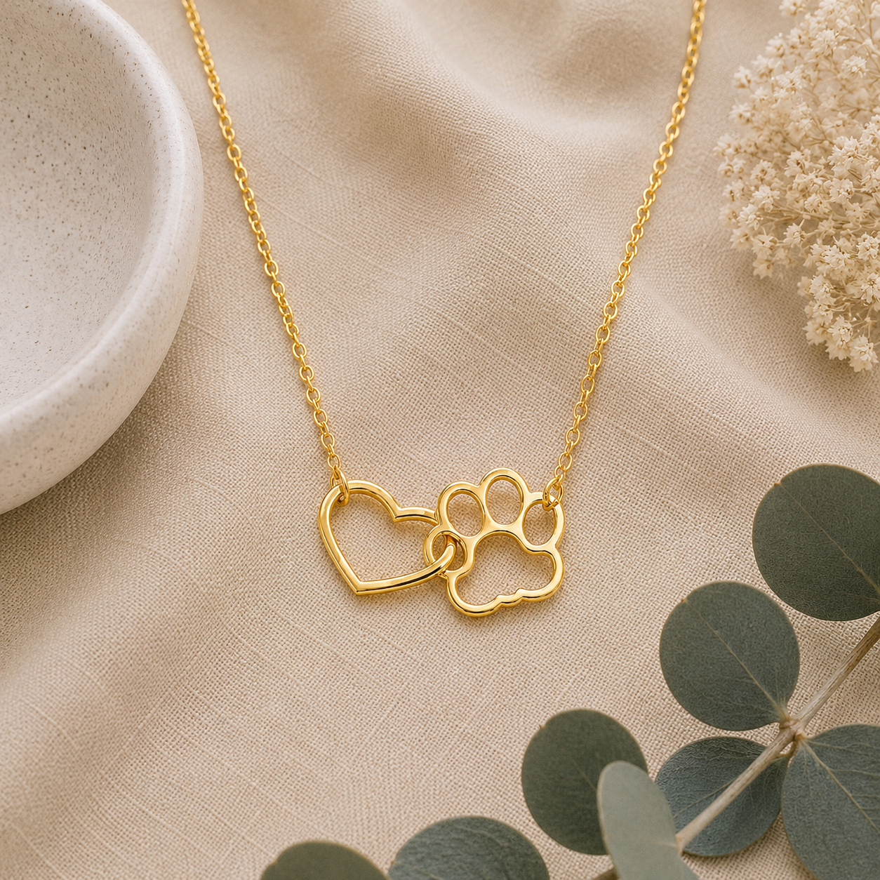 Golden Entwined Necklace - The Pet Drop