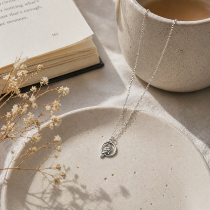 Perched Pigeon Necklace - The Pet Drop