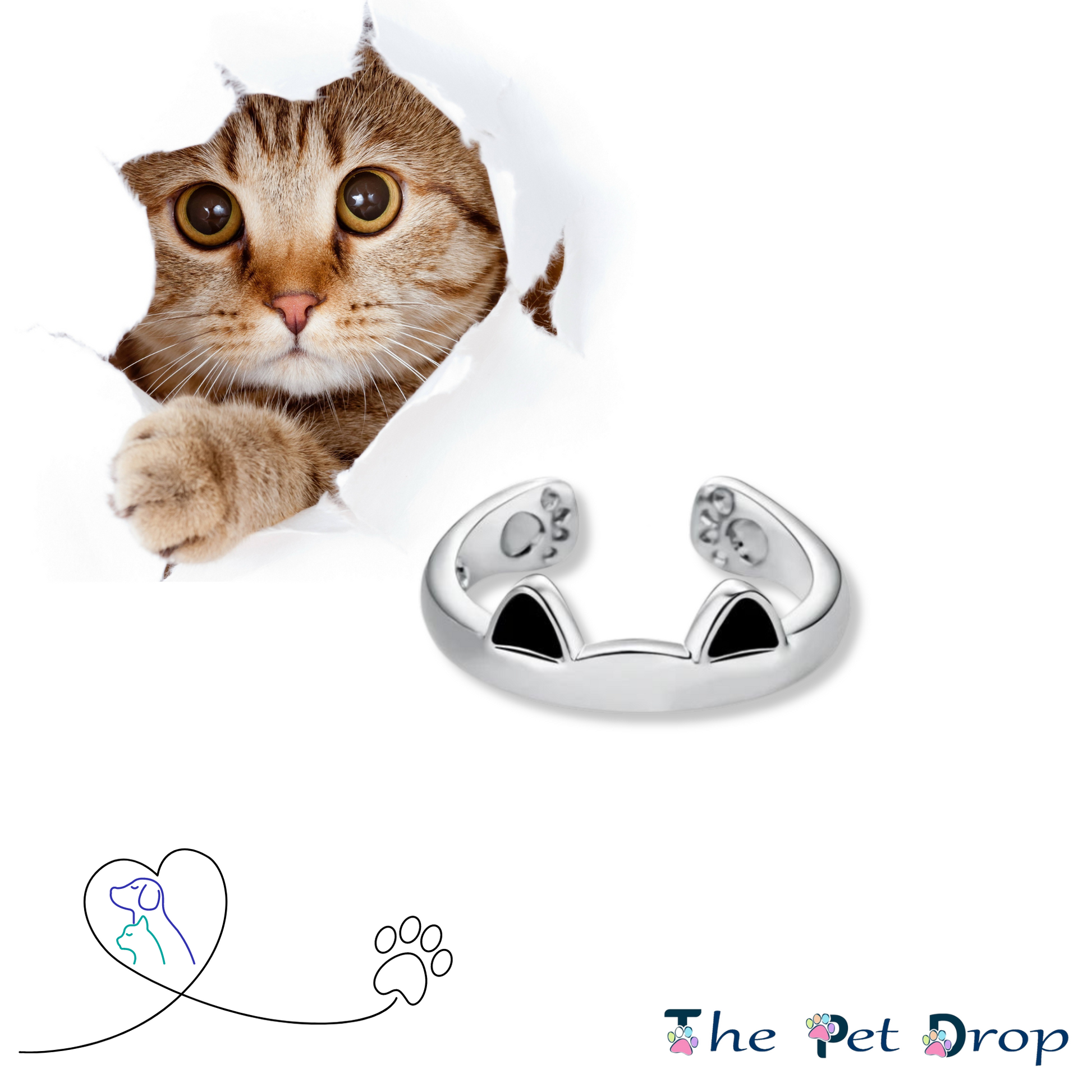 Cat Ears Ring (Black Ears) - The Pet Drop