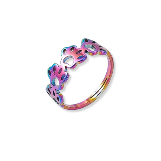 Colourful Little Paws Ring - The Pet Drop