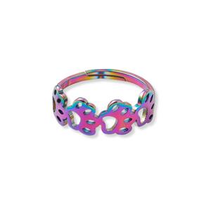 Colourful Little Paws Ring