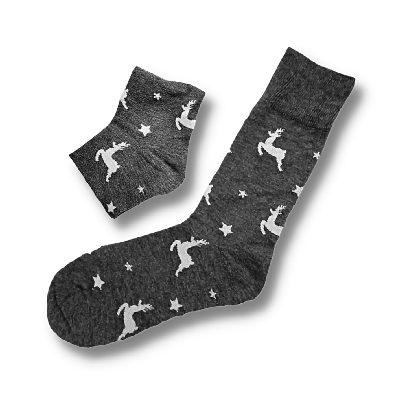 Leaping Reindeer Men's Sock