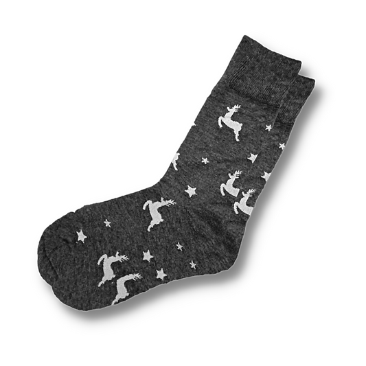 Leaping Reindeer Men's Sock