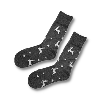 Leaping Reindeer Men's Sock