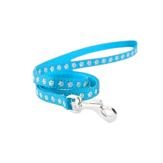 Blue Paw Print Lead - The Pet Drop
