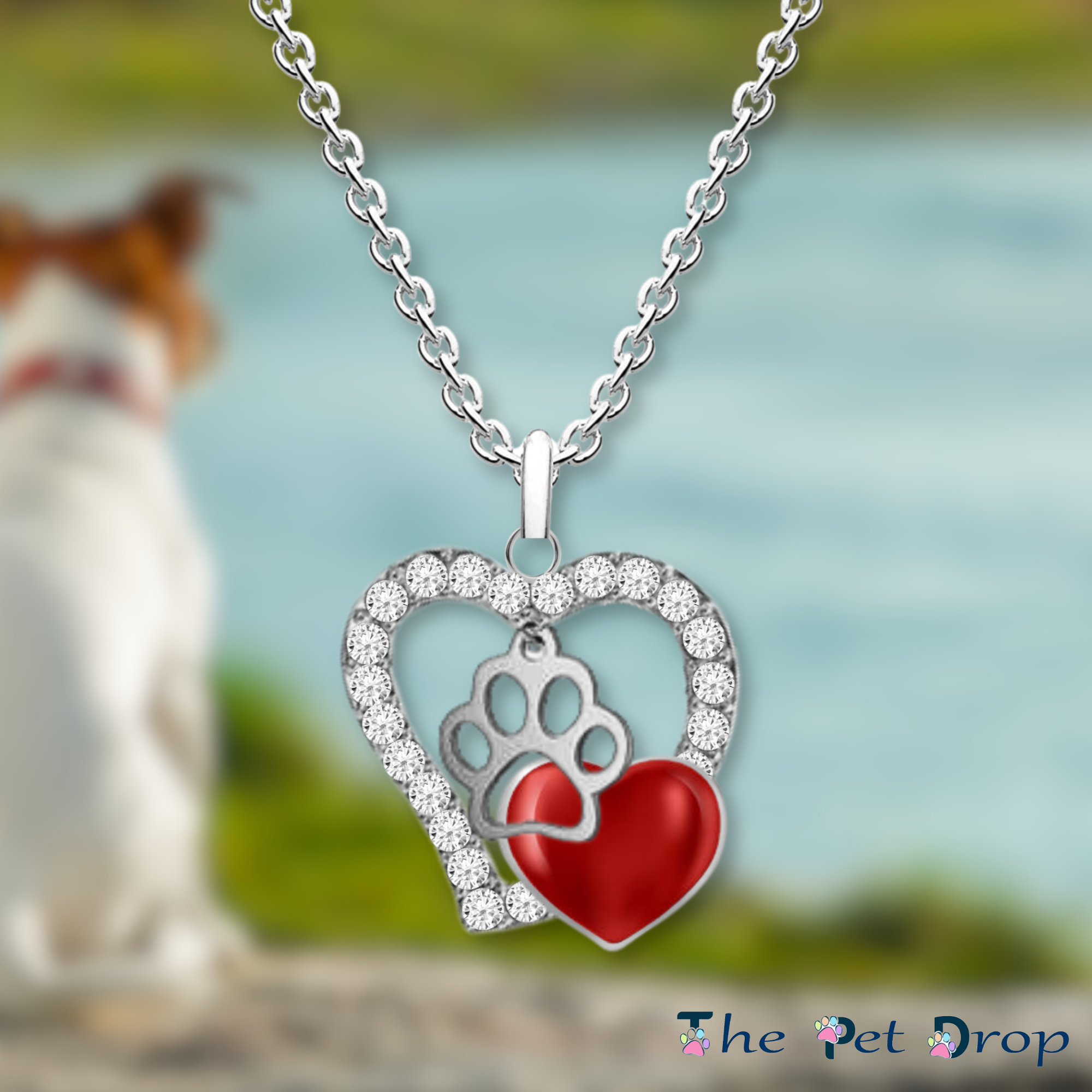 Crystal Paw Necklace