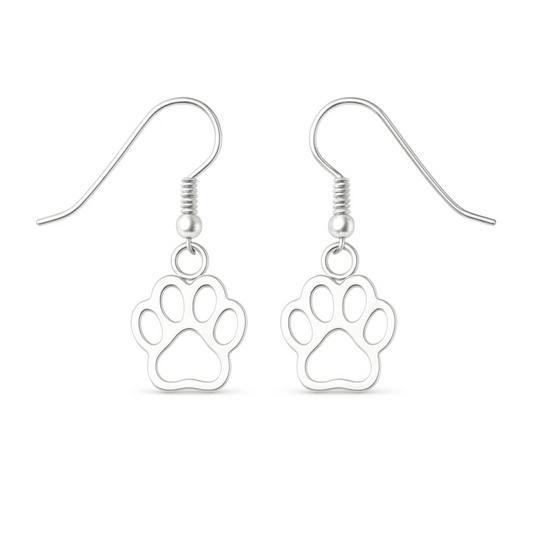 Paw Print of Love Earrings - The Pet Drop