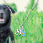 Pawget-Me-Not Necklace