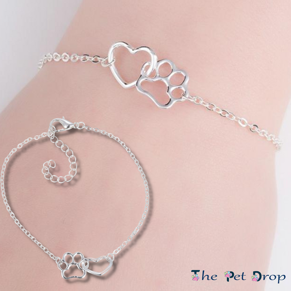 Paw print ankle on sale bracelet