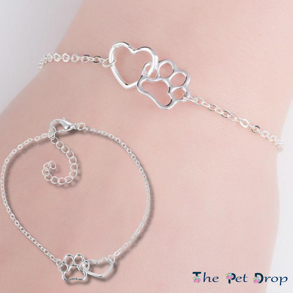 Paw print sales ankle bracelet