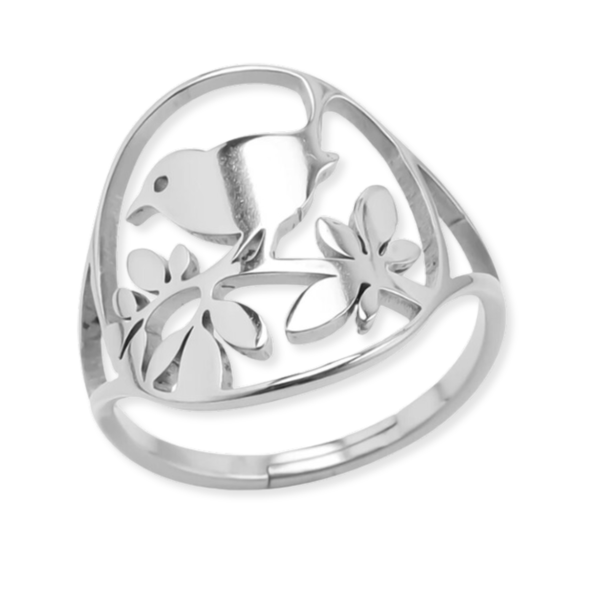 Forever Robin Ring on a white background. Part of our Robin Jewellery collection