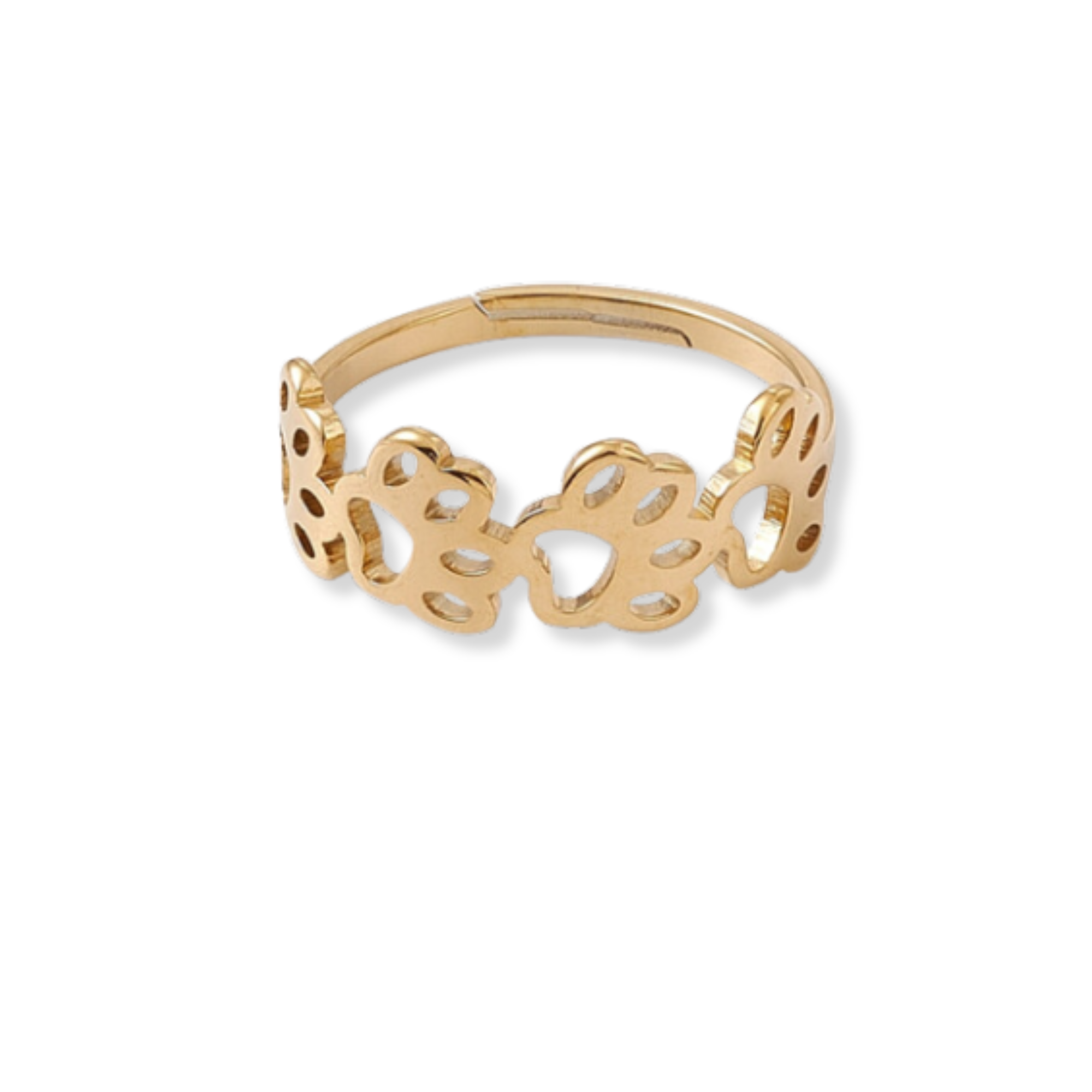 Golden Little Paws Ring