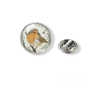 Lovely Robin Pin Badge