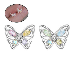 Crystal Butterfly Earrings