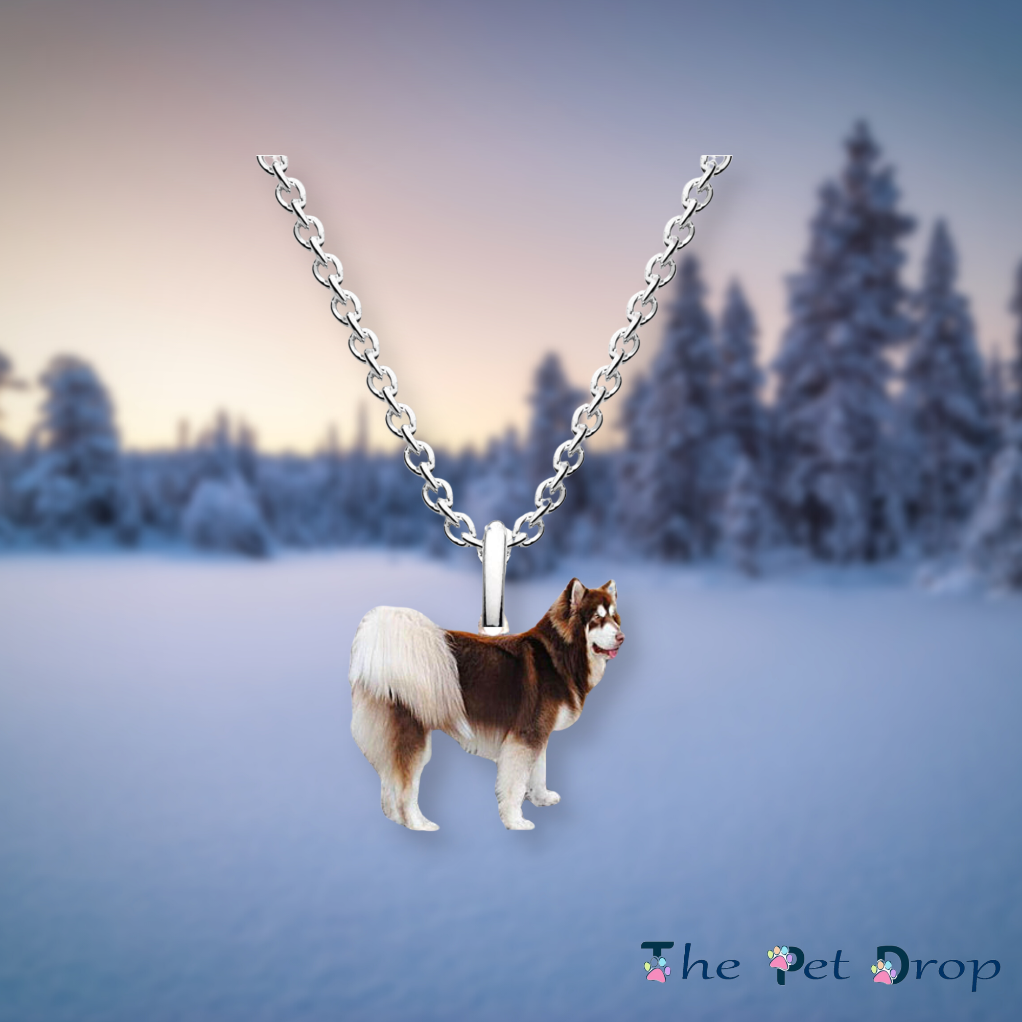 Happy Husky Necklace