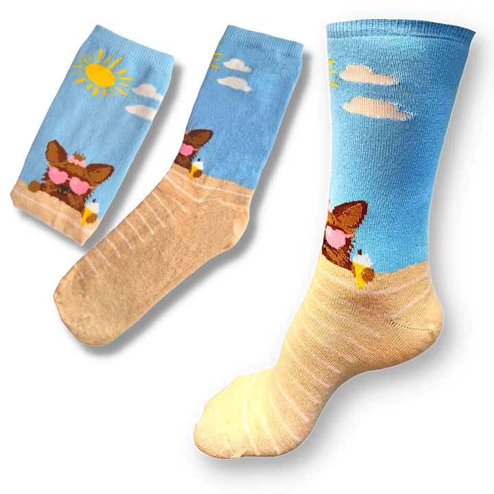 Sunshine Pup Ladies Socks (Size 4-8)