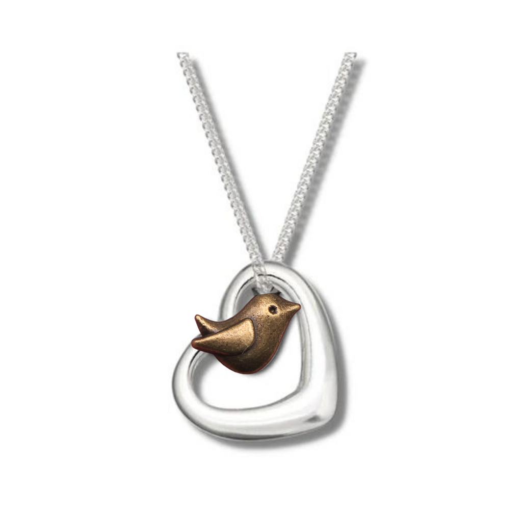 Robin of my Heart Necklace (Ember Edition)