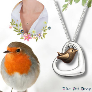 Robin of my Heart Necklace (Ember Edition)