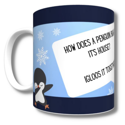 Penguin Crack-a-Joke Mug - The Pet Drop