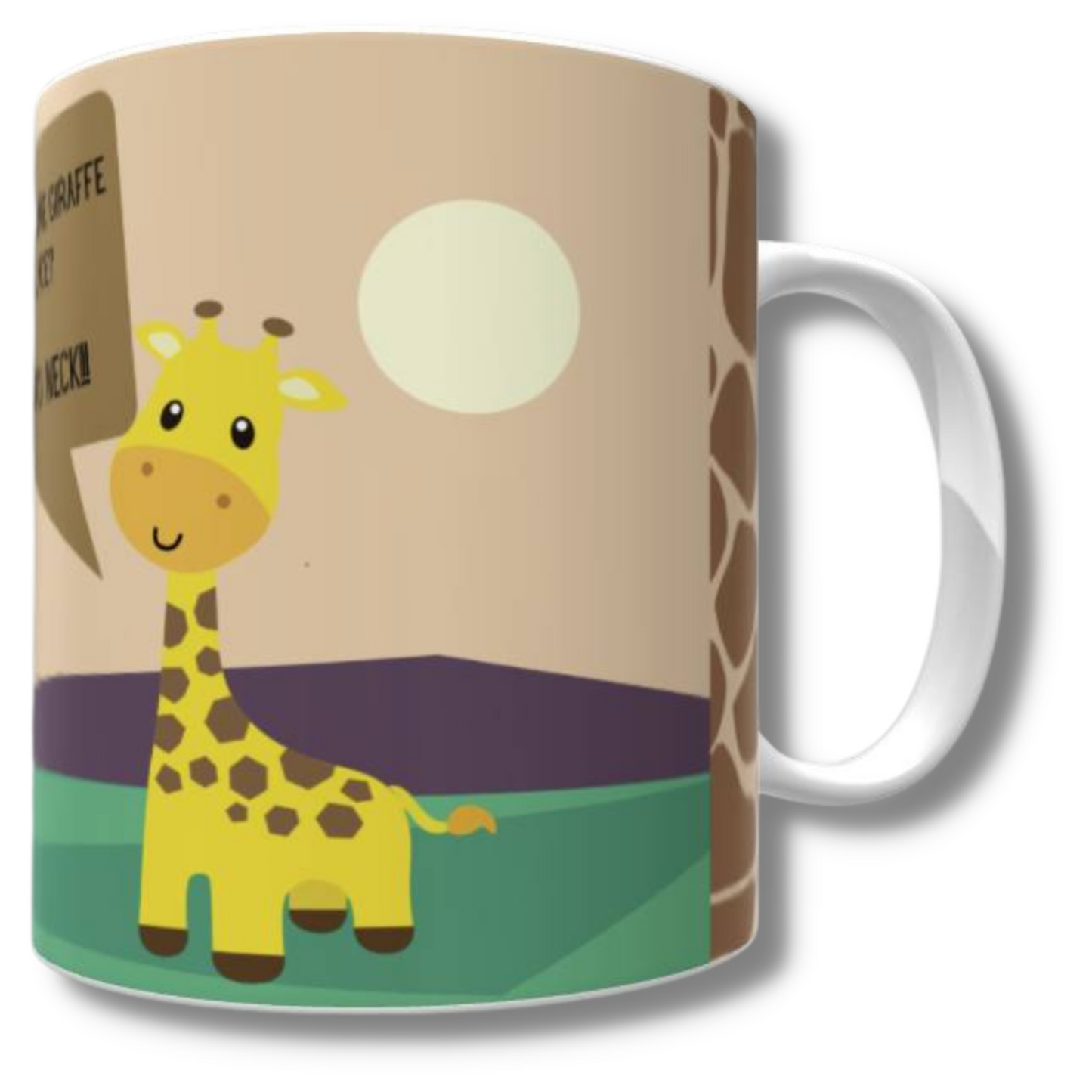 Ostrich & Giraffe Crack-a-Joke Mug - The Pet Drop