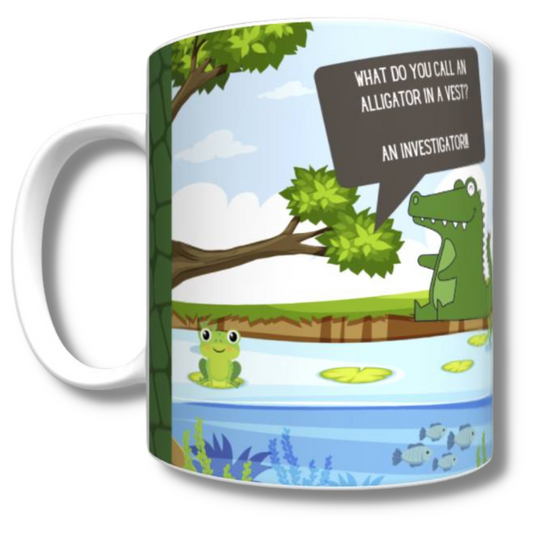 Alligator Crack-a-Joke Mug - The Pet Drop