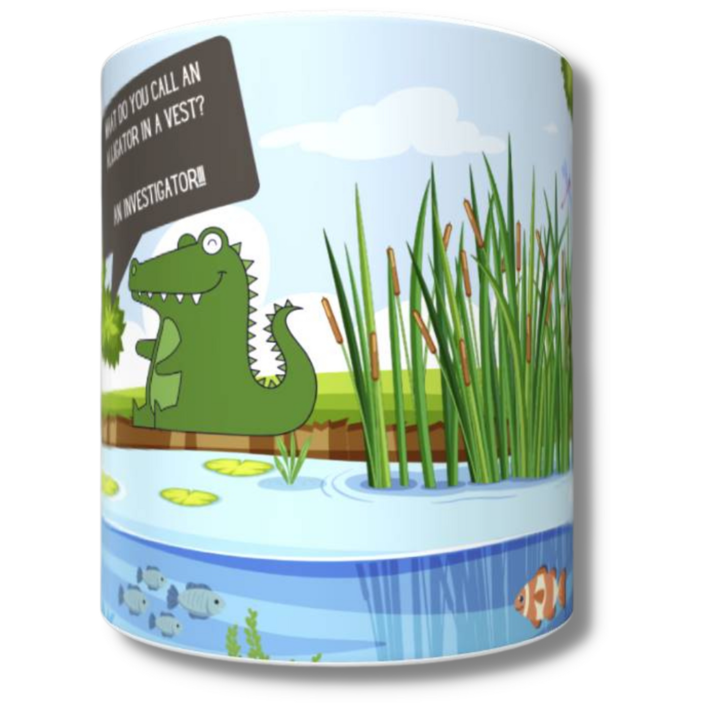 Alligator Crack-a-Joke Mug - The Pet Drop