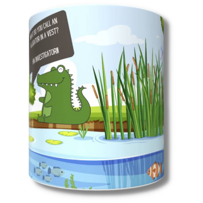 Alligator Crack-a-Joke Mug - The Pet Drop