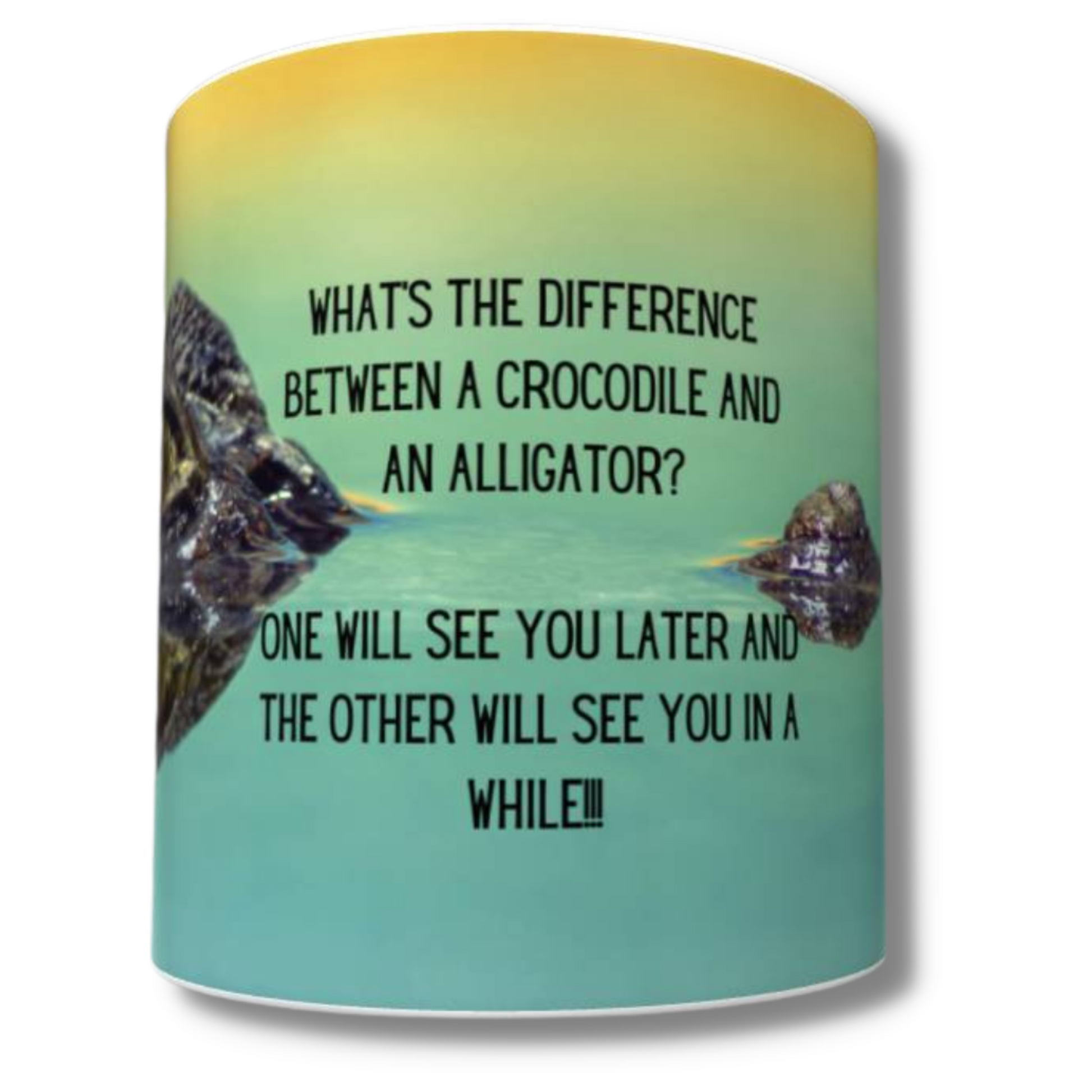 Alligator & Crocodile Crack-a-Joke Mug - The Pet Drop