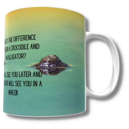 Alligator & Crocodile Crack-a-Joke Mug - The Pet Drop