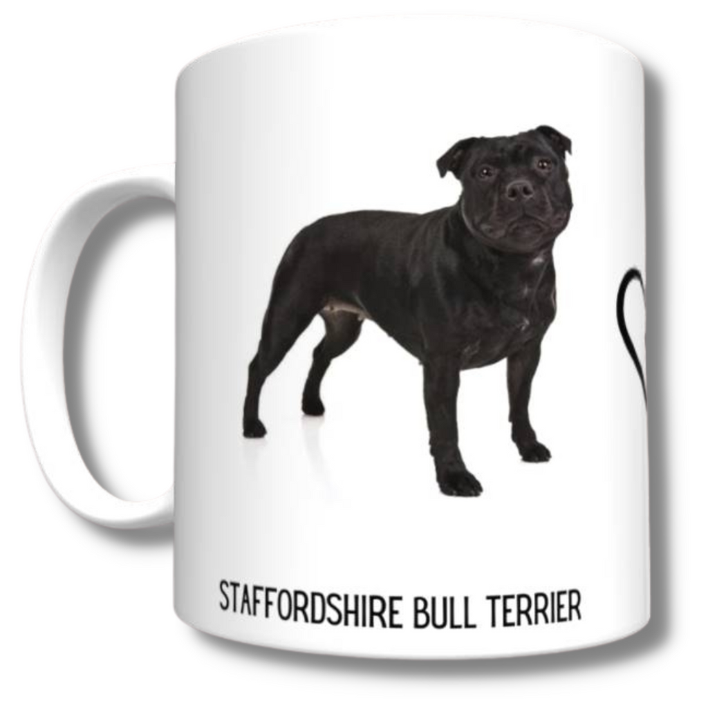 Staffordshire Bull Terrier Mug (Black)