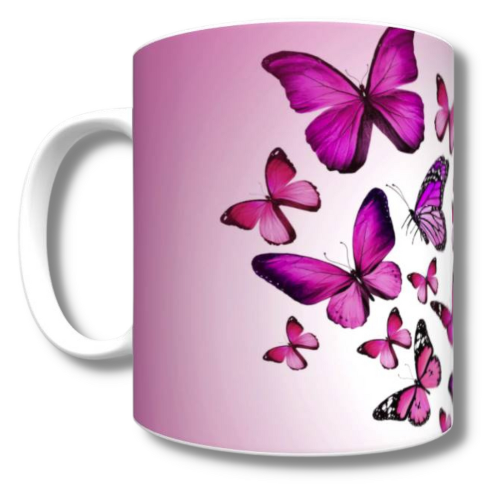 Purple Butterflies Mug
