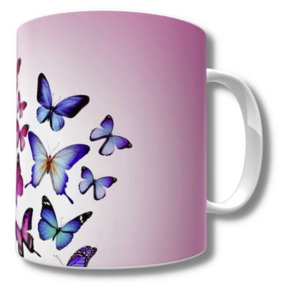 Purple Butterflies Mug