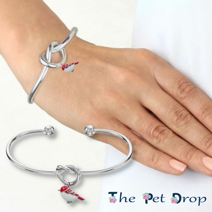 Forever Red Robin Bangle - The Pet Drop