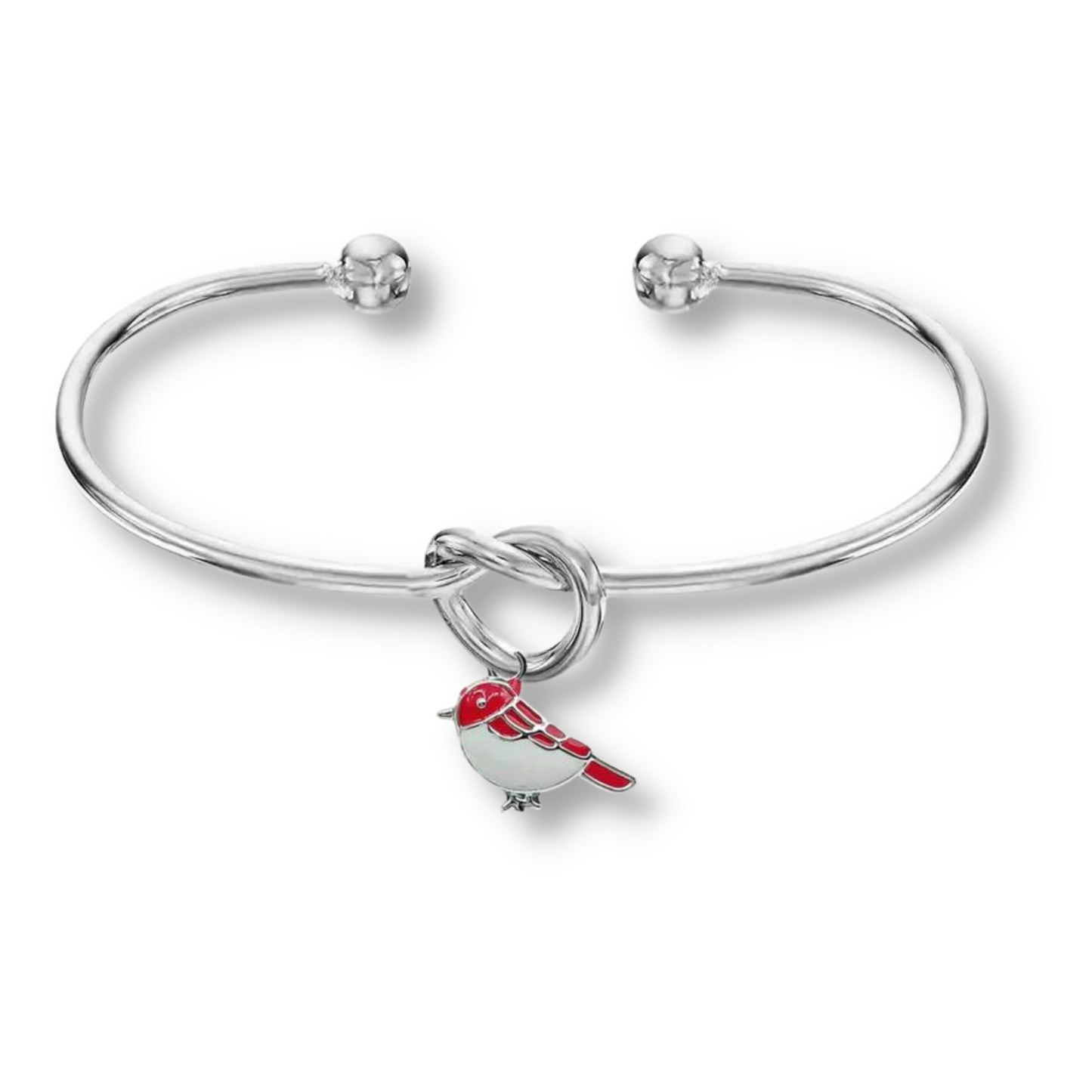 Forever Red Robin Bangle - The Pet Drop