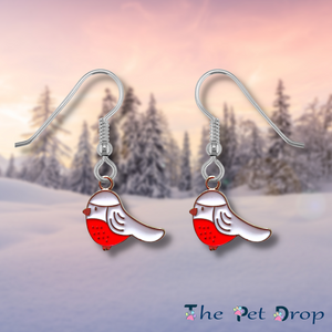 Christmas Robin Earrings