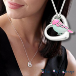 Little Pink Robin Necklace