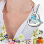 Little Blue Robin Necklace