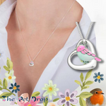 Little Pink Robin Necklace