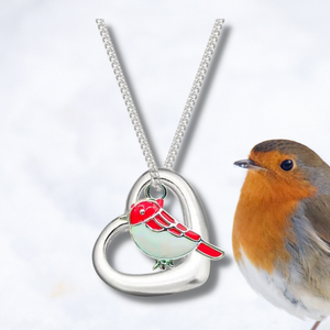 Little Red Robin Necklace