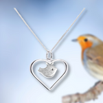 Robin in my Heart Necklace