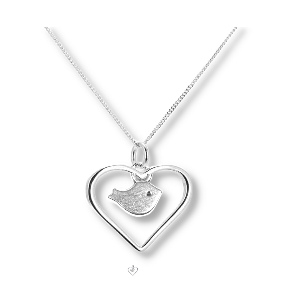 Robin in my Heart Necklace