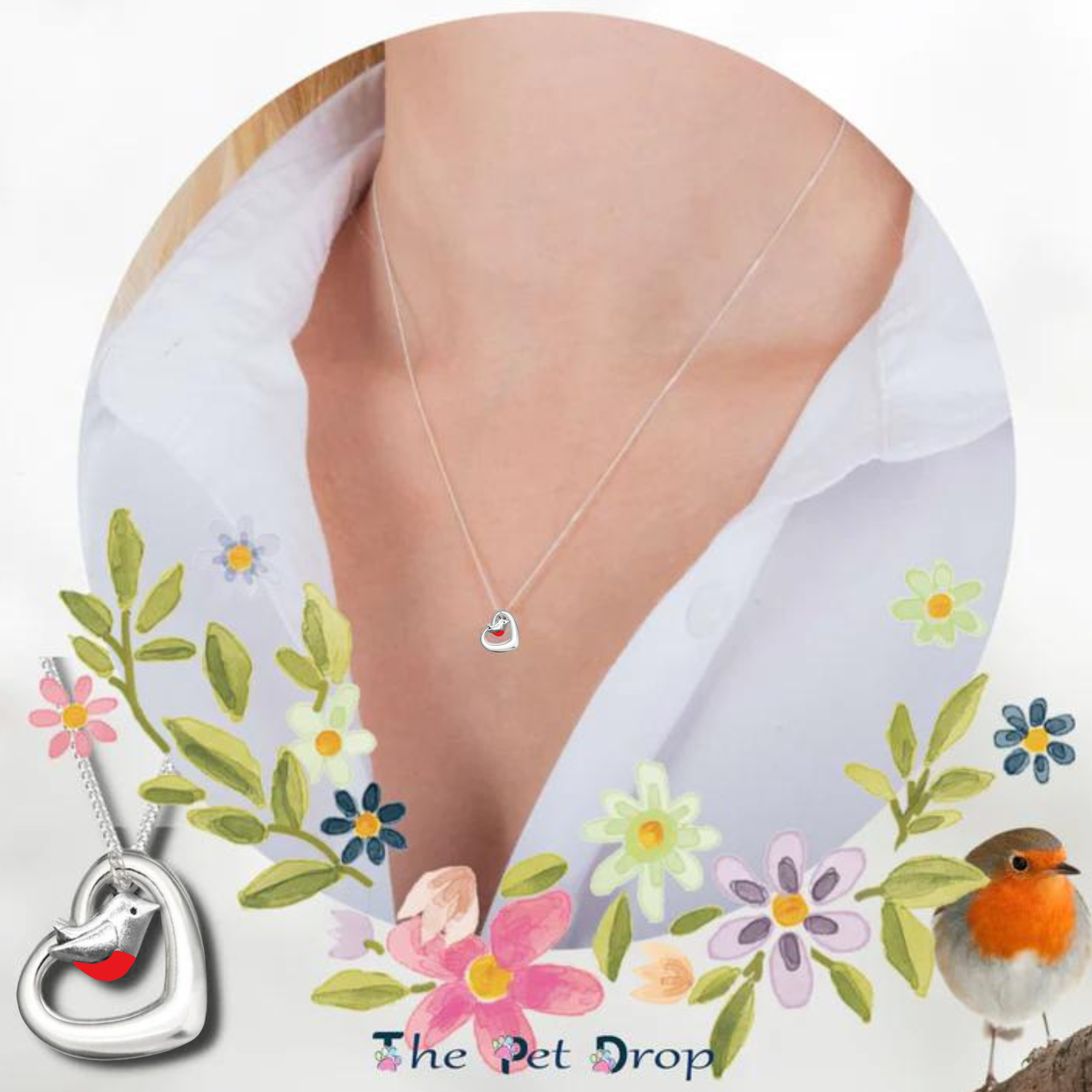 Red Robin of my Heart Necklace (Limited Edition)