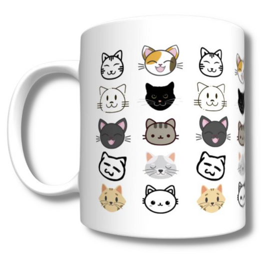 Cat Faces Mug - The Pet Drop