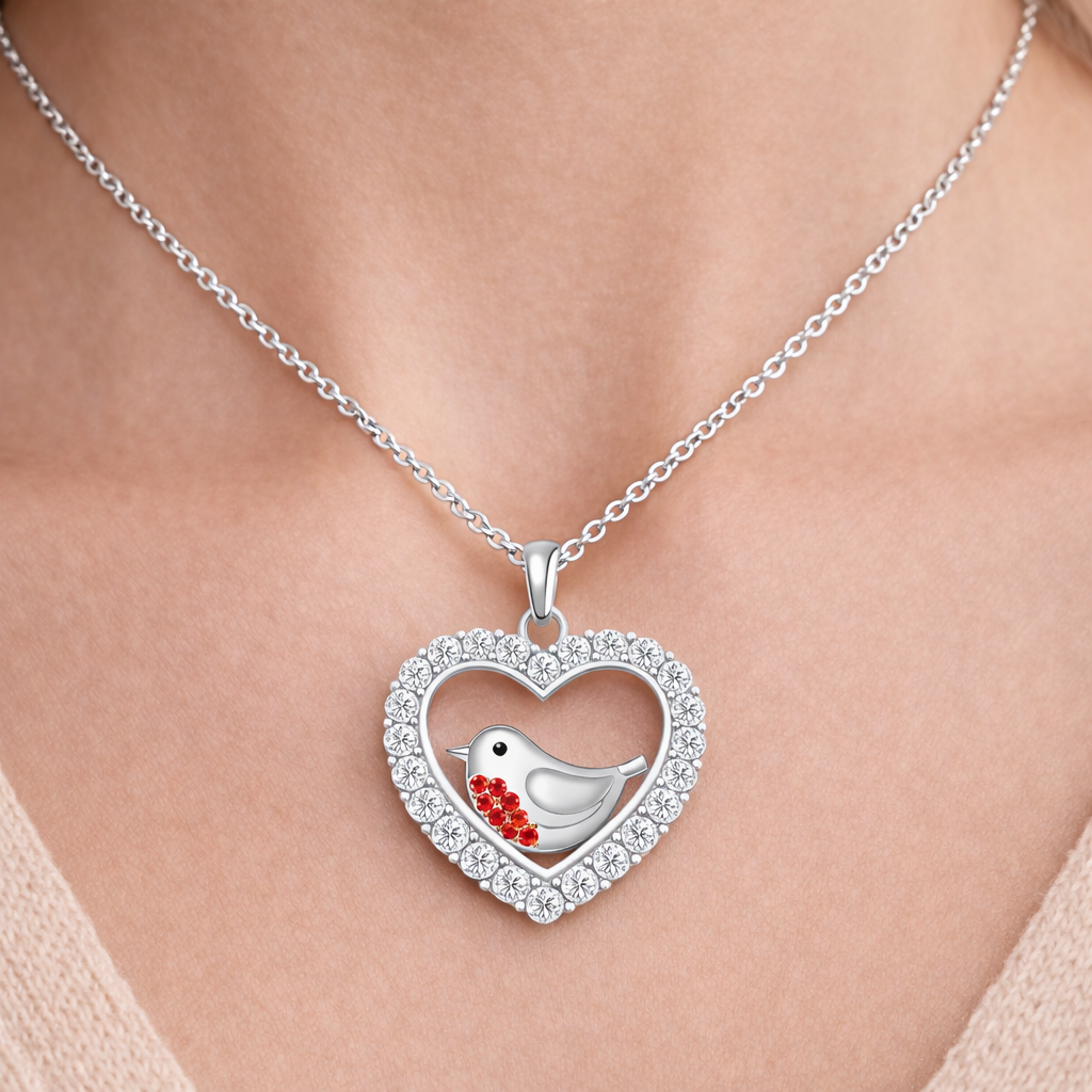 A Robin's Love Necklace - The Pet Drop