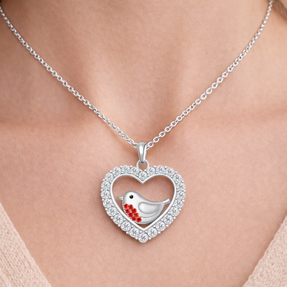A Robin's Love Necklace - The Pet Drop
