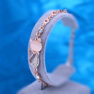Crystal Cat Bracelet