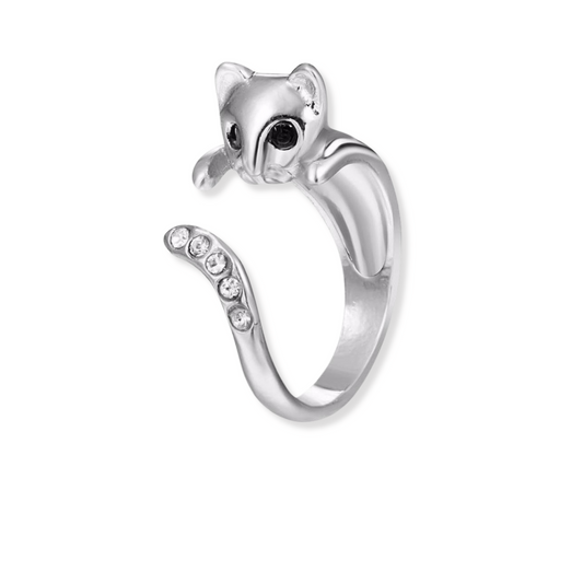 Crystal Kitty Ring - The Pet Drop