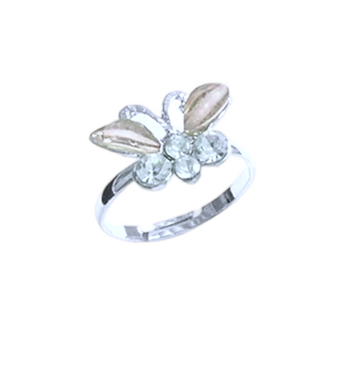 White Butterfly Children's Ring